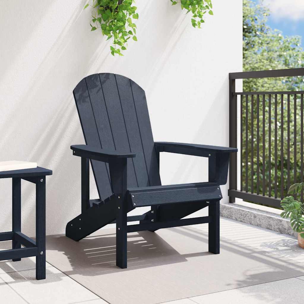 Adirondack Chair Navy 74 x 82 x 92cm Plastic