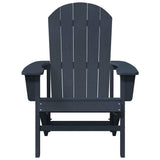 Adirondack Chair Navy 74 x 82 x 92cm Plastic