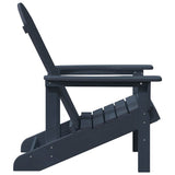Adirondack Chair Navy 74 x 82 x 92cm Plastic