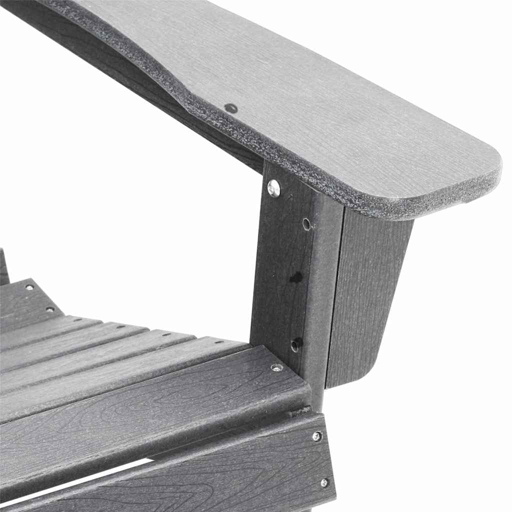 Adirondack Chair Light Grey 74 x 82 x 92cm Plastic
