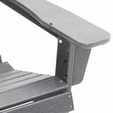 Adirondack Chair Light Grey 74 x 82 x 92cm Plastic