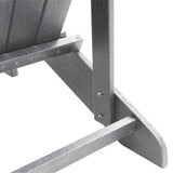 Adirondack Chair Light Grey 74 x 82 x 92cm Plastic