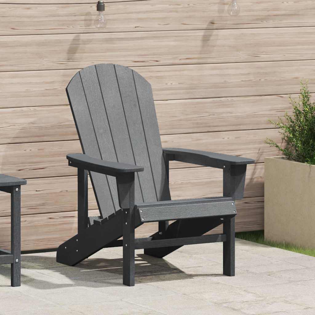 Adirondack Chair Light Grey 74 x 82 x 92cm Plastic