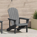 Adirondack Chair Light Grey 74 x 82 x 92cm Plastic