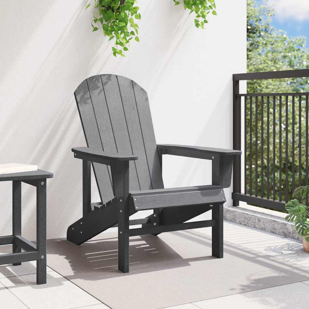 Adirondack Chair Light Grey 74 x 82 x 92cm Plastic