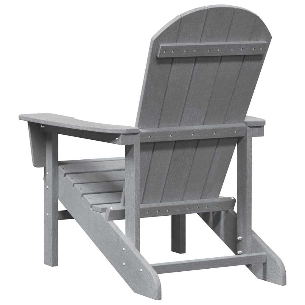 Adirondack Chair Light Grey 74 x 82 x 92cm Plastic