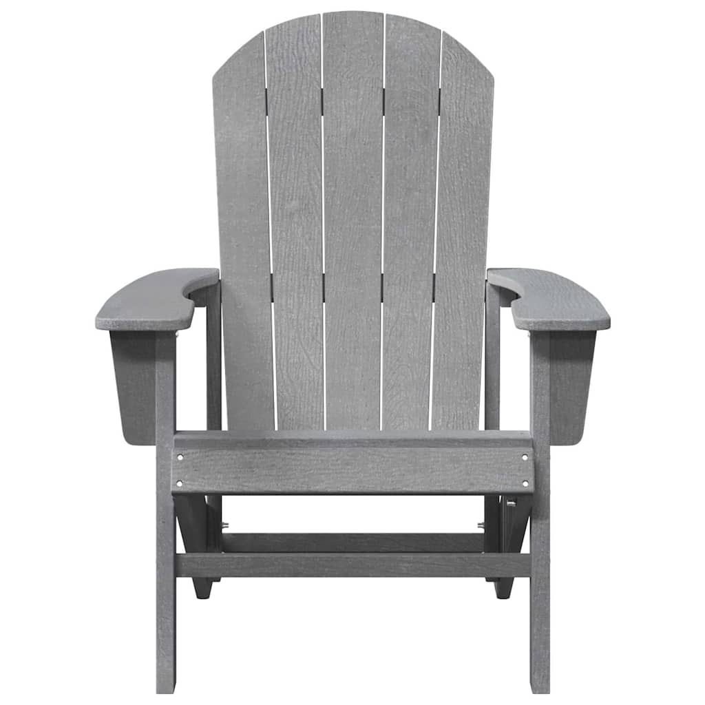 Adirondack Chair Light Grey 74 x 82 x 92cm Plastic