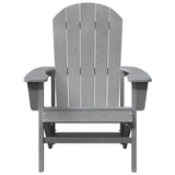 Adirondack Chair Light Grey 74 x 82 x 92cm Plastic