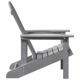 Adirondack Chair Light Grey 74 x 82 x 92cm Plastic