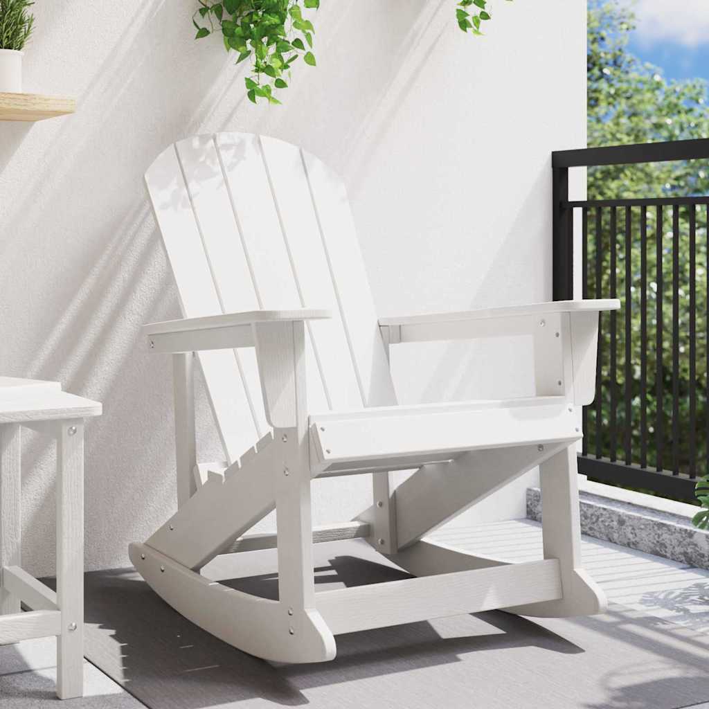 Adirondack Rocking Chair White 73.5 x 92 x 90cm Plastic