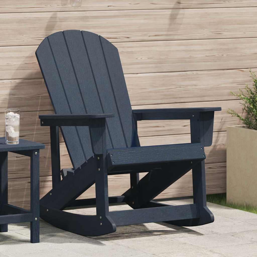 Adirondack Rocking Chair Navy 73.5 x 92 x 90cm Plastic