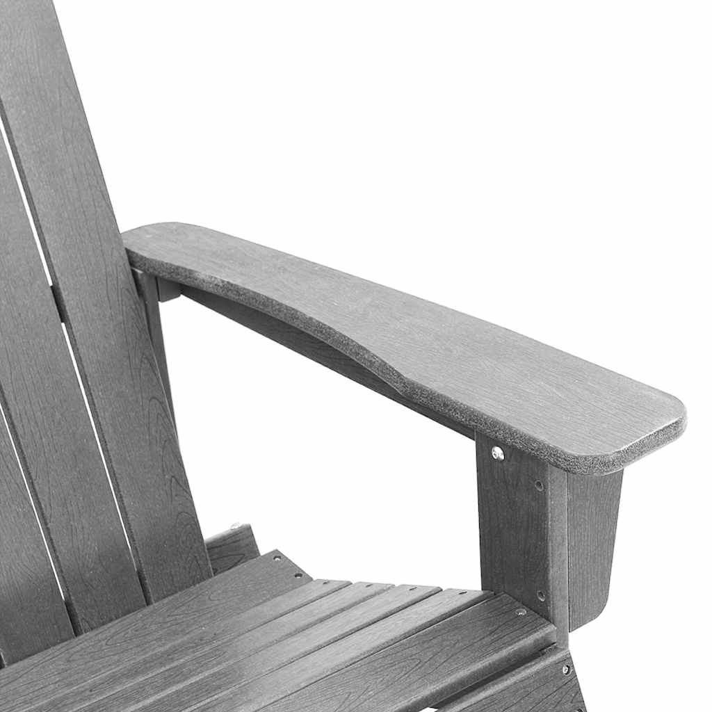 Adirondack Rocking Chair Light Grey 73.5 x 92 x 90cm Plastic