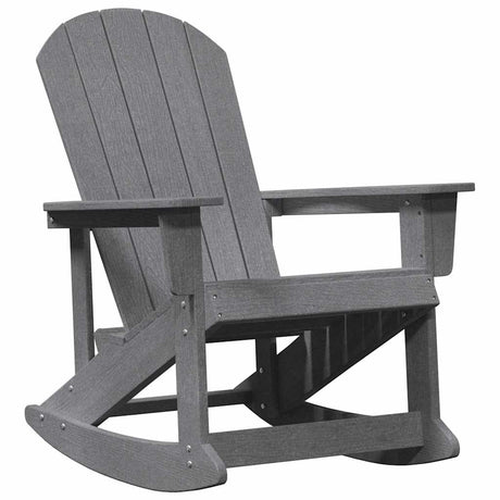 Adirondack Rocking Chair Light Grey 73.5 x 92 x 90cm Plastic