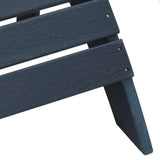 Adirondack Chair Navy 74 x 82 x 92cm Plastic