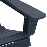 Adirondack Chair Navy 74 x 82 x 92cm Plastic