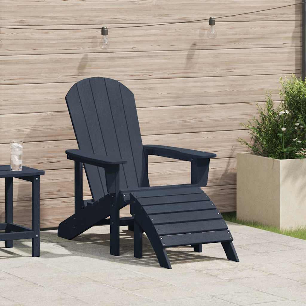 Adirondack Chair Navy 74 x 82 x 92cm Plastic