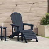 Adirondack Chair Navy 74 x 82 x 92cm Plastic