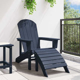 Adirondack Chair Navy 74 x 82 x 92cm Plastic