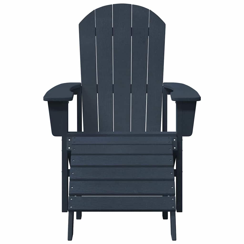 Adirondack Chair Navy 74 x 82 x 92cm Plastic