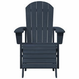 Adirondack Chair Navy 74 x 82 x 92cm Plastic