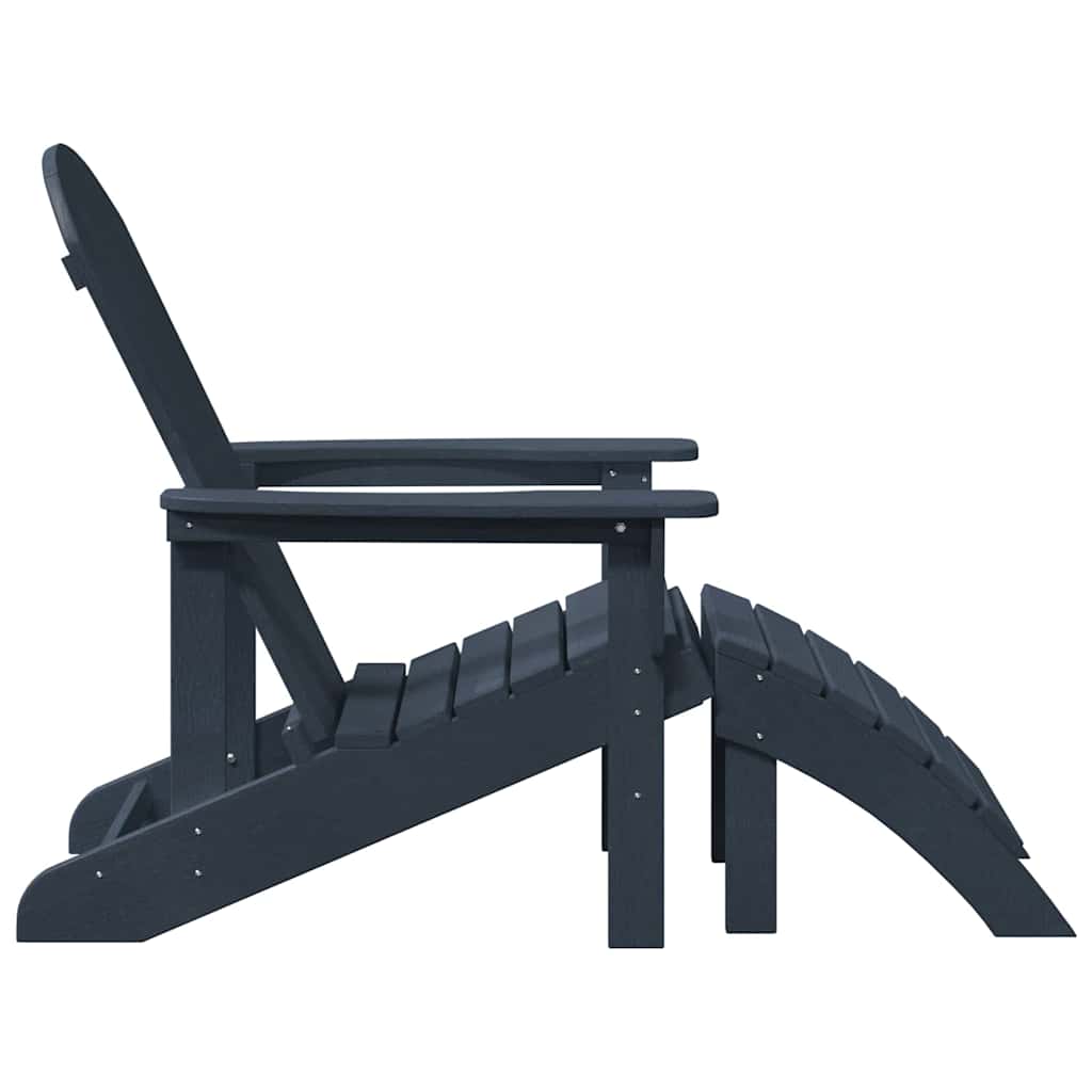 Adirondack Chair Navy 74 x 82 x 92cm Plastic