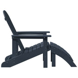Adirondack Chair Navy 74 x 82 x 92cm Plastic