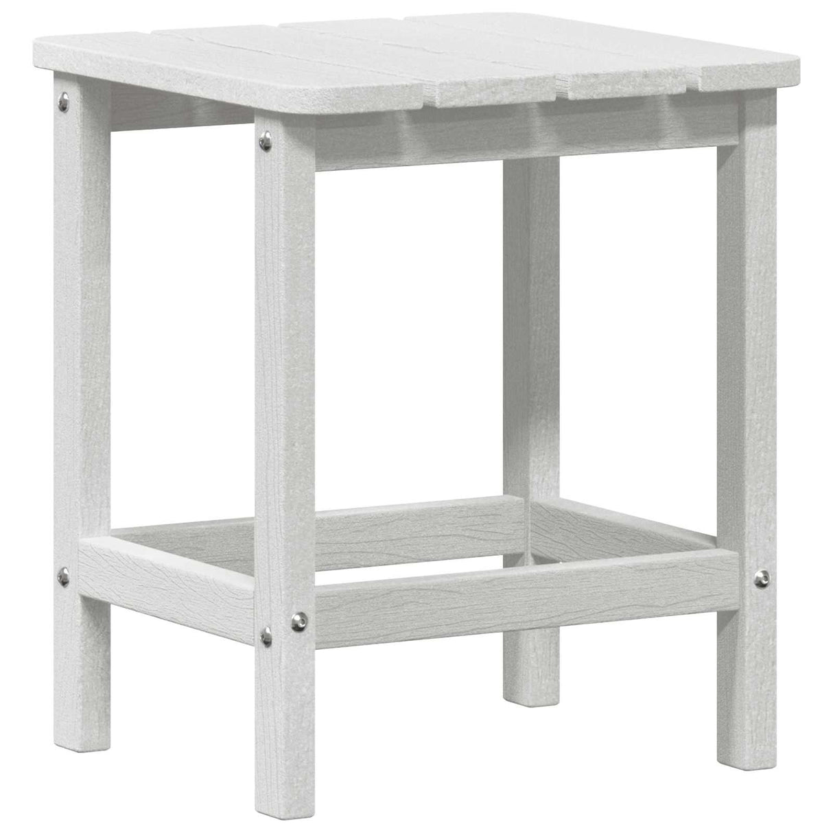 Side Table White 38 x 38 x 46 cm Polyethylene