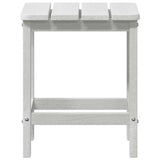 Adirondack Side Table White 38 x 38 x 46 cm HDPE