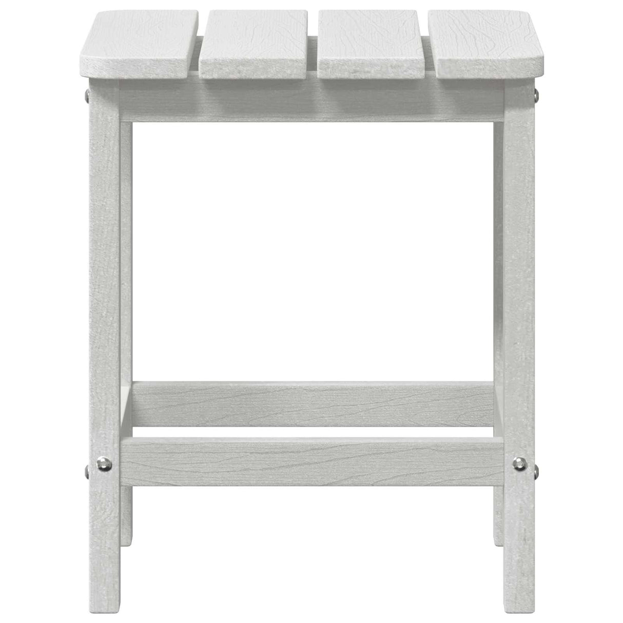 Side Table White 38 x 38 x 46 cm Polyethylene