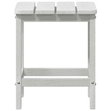 Side Table White 38 x 38 x 46 cm Polyethylene