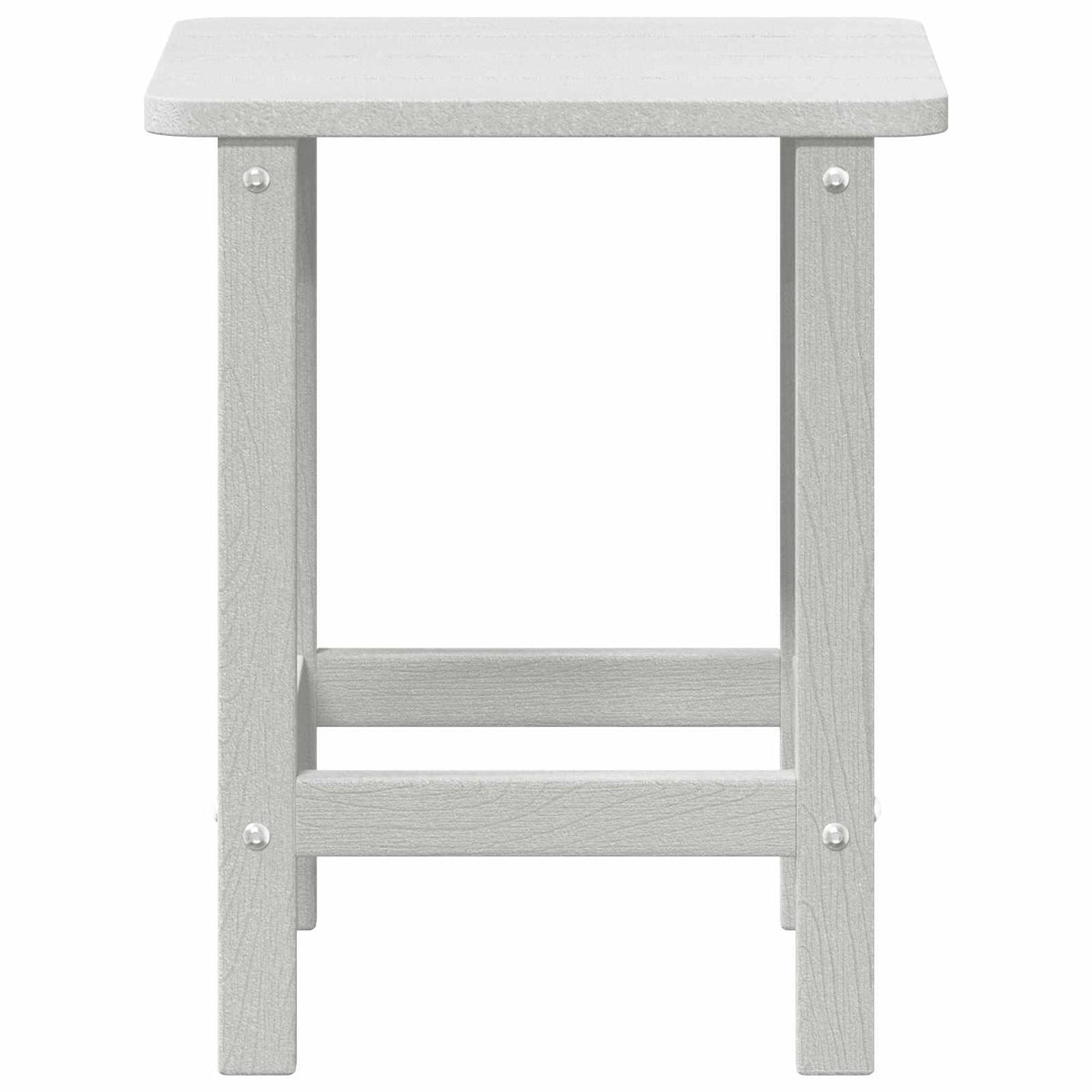 Side Table White 38 x 38 x 46 cm Polyethylene