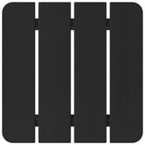 Adirondack Side Table Black 38 x 38 x 46 cm HDPE