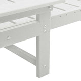 Sun Lounger White 73.5 x 92 x 90cm HDPE