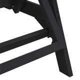 Sun Lounger Black 73.5 x 92 x 90cm Plastic