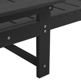Sun Lounger Black 73.5 x 92 x 90cm Plastic