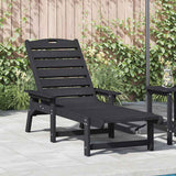 Sun Lounger Black 73.5 x 92 x 90cm Plastic