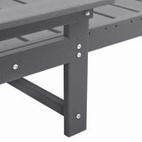 Sun Lounger Light Grey 73.5 x 92 x 90cm Plastic