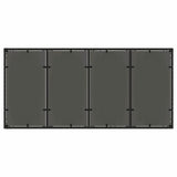 Garden Dining Set 9 pcs Black Poly rattan