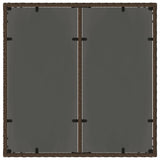 Garden Dining Set 3 pcs Brown Poly rattan