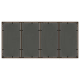 Garden Dining Set 7 pcs Brown Poly rattan