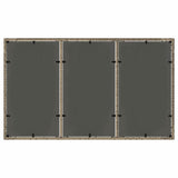 Garden Dining Set 5 pcs Grey Poly rattan