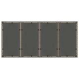 Garden Dining Set 7 pcs Grey Poly rattan