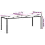 Garden Dining Set 11 pcs Grey Poly rattan