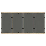Garden Dining Set 9 pcs Beige Poly rattan