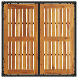 Garden Dining Set 3 pcs Black Poly rattan