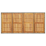 Garden Dining Set 9 pcs Grey Poly rattan