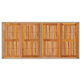 Garden Dining Set 9 pcs Beige Poly rattan