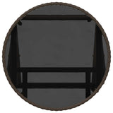 Garden Bistro Set 3 pcs Brown Poly rattan