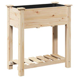 Garden Planter Beige 71 x 37 x 76.5 cm Solid fir wood