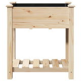 Garden Planter Beige 71 x 37 x 76.5 cm Solid fir wood